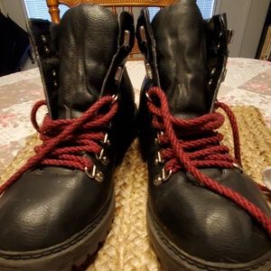 Women's black boots